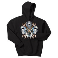 Mechanic Skulls With Wrench & Spark Plugs Kids Hoodie