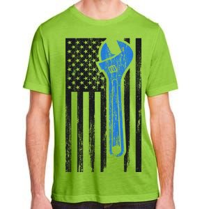 Mechanic USA American Flag Adult ChromaSoft Performance T-Shirt