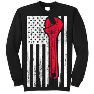 Mechanic USA American Flag Sweatshirt