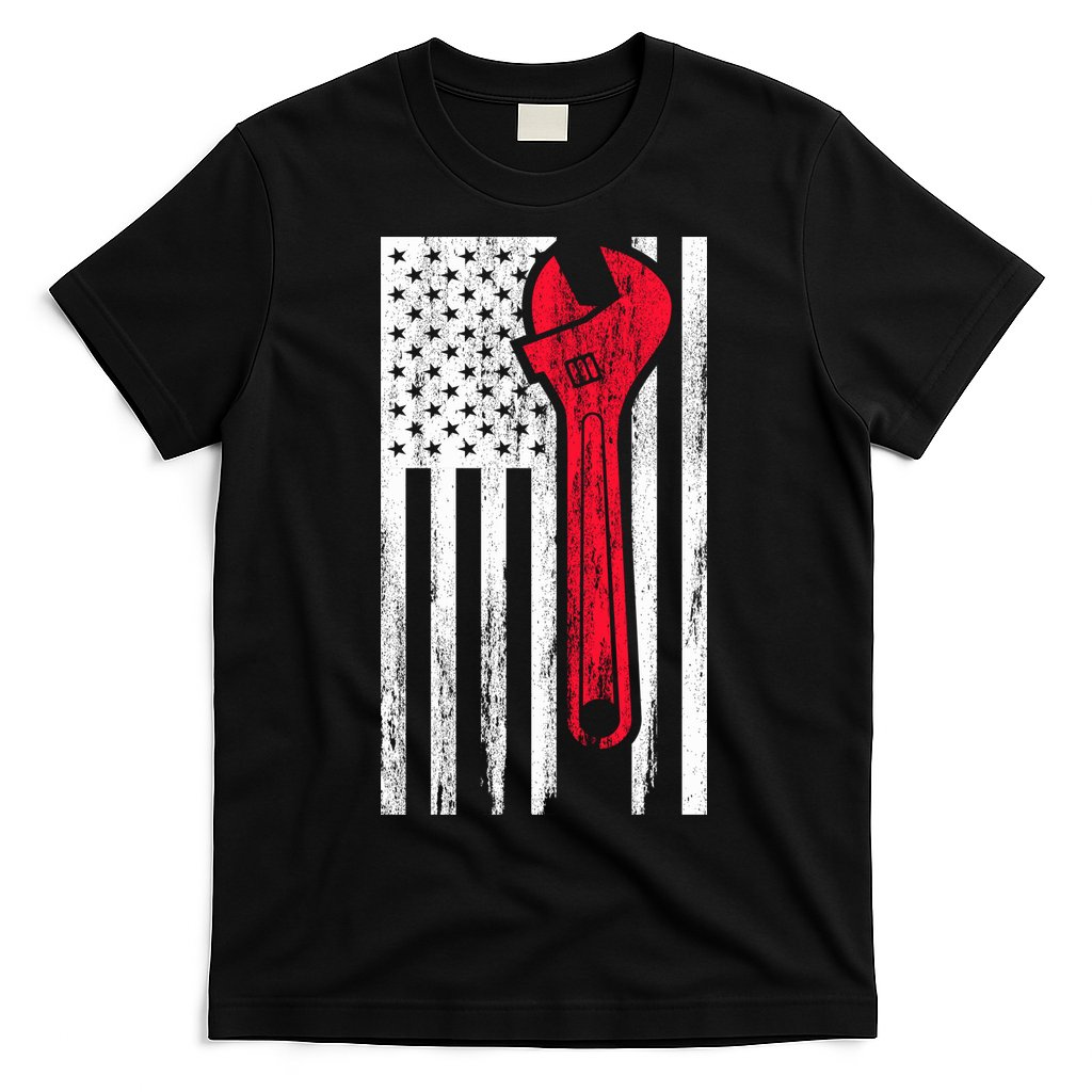Mechanic USA American Flag T-Shirt