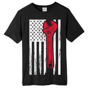 Mechanic USA American Flag Tall Fusion ChromaSoft Performance T-Shirt