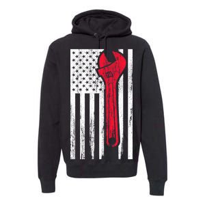 Mechanic USA American Flag Premium Hoodie