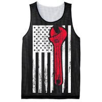 Mechanic USA American Flag Mesh Reversible Basketball Jersey Tank