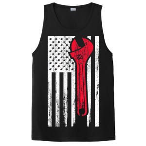 Mechanic USA American Flag PosiCharge Competitor Tank