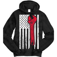 Mechanic USA American Flag Tie Dye Hoodie