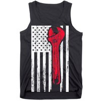 Mechanic USA American Flag Tank Top