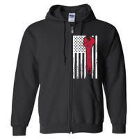 Mechanic USA American Flag Full Zip Hoodie