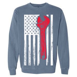 Mechanic USA American Flag Garment-Dyed Sweatshirt