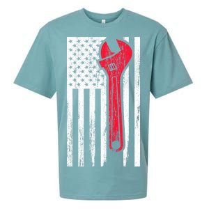 Mechanic USA American Flag Sueded Cloud Jersey T-Shirt