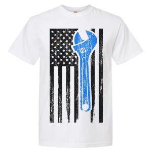 Mechanic USA American Flag Garment-Dyed Heavyweight T-Shirt