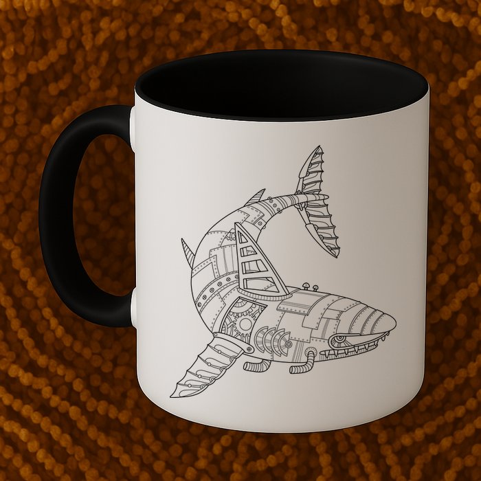 Mechanical Shark Mug