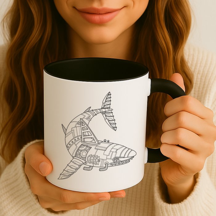 Mechanical Shark Mug
