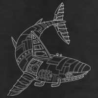 Mechanical Shark 15oz Campfire Ceramic Mug