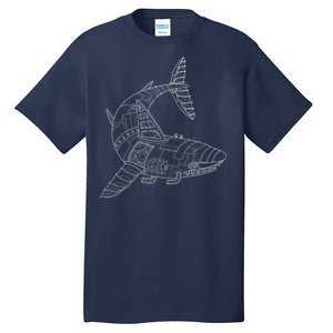 Mechanical Shark Tall T-Shirt