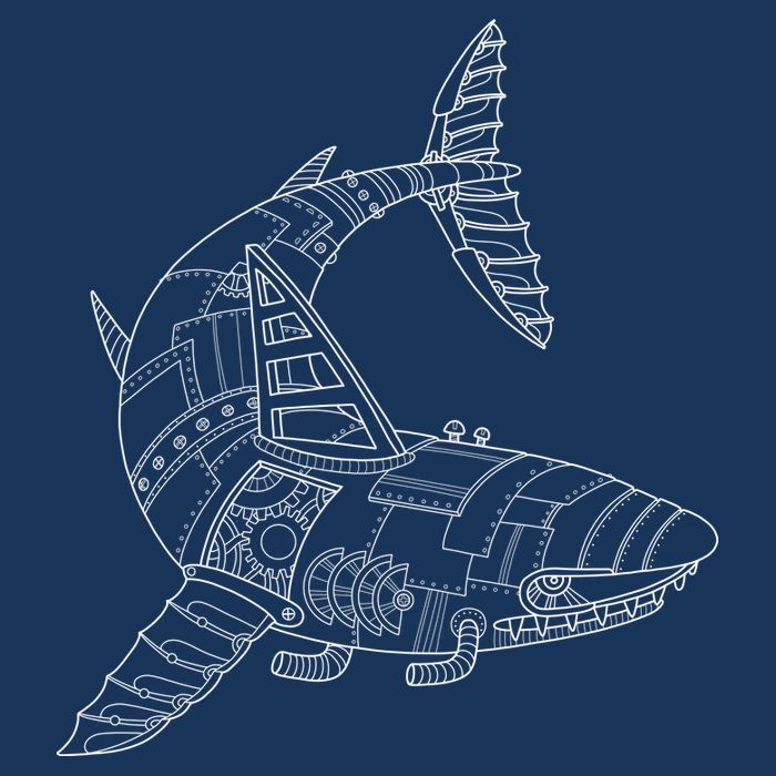 Mechanical Shark Button