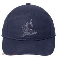 Mechanical Shark 7-Panel Snapback Hat