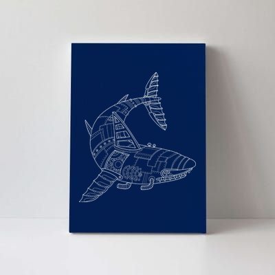 Mechanical Shark Canvas