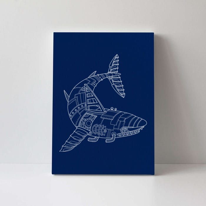 Mechanical Shark Canvas