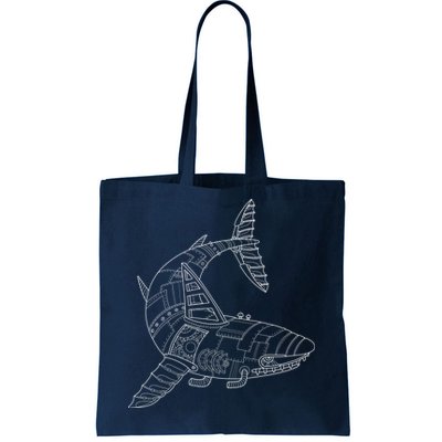 Mechanical Shark Tote Bag