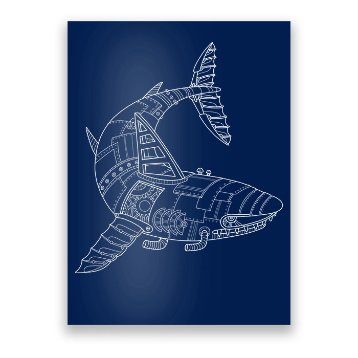 Mechanical Shark Poster