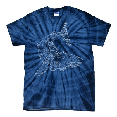 Mechanical Shark Tie-Dye T-Shirt