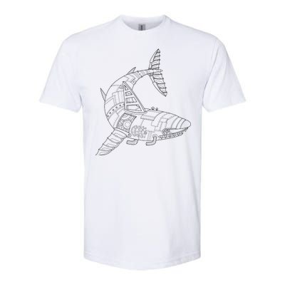 Mechanical Shark Softstyle CVC T-Shirt