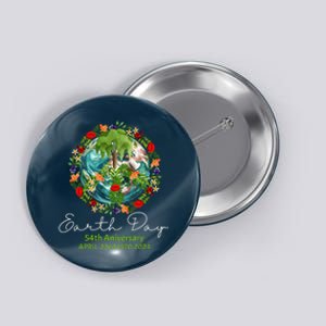 Mother Earth Day 54th Anniversary 1970 2024 Save Planet Button