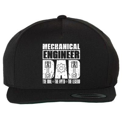 Mechanical Engineer Dad The Engineering Mechanical Engineer Gift Wool Snapback Cap