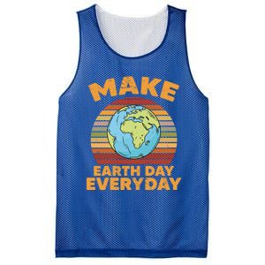 Make Earth Day Everyday Planet World Environtalist Gift Mesh Reversible Basketball Jersey Tank