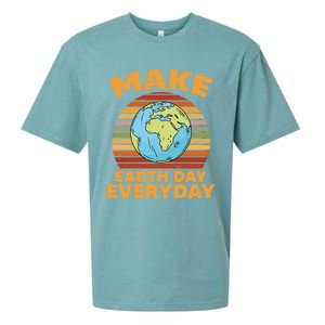 Make Earth Day Everyday Planet World Environtalist Gift Sueded Cloud Jersey T-Shirt