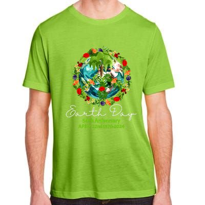 Mother Earth Day 54th Anniversary 1970 2024 Save Planet Adult ChromaSoft Performance T-Shirt