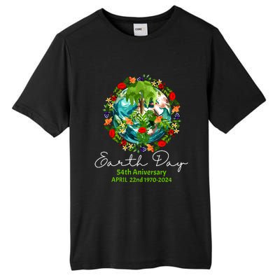 Mother Earth Day 54th Anniversary 1970 2024 Save Planet Tall Fusion ChromaSoft Performance T-Shirt