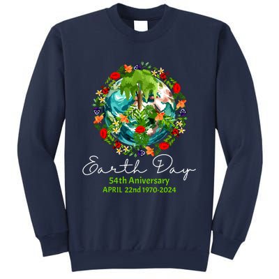 Mother Earth Day 54th Anniversary 1970 2024 Save Planet Sweatshirt