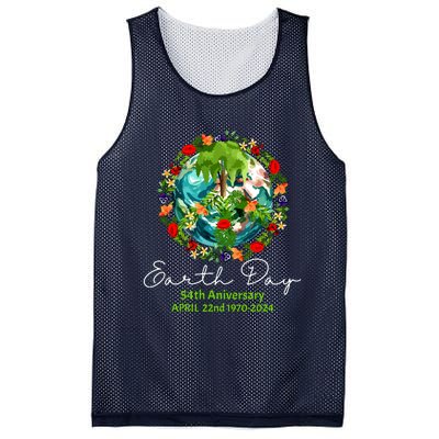 Mother Earth Day 54th Anniversary 1970 2024 Save Planet Mesh Reversible Basketball Jersey Tank