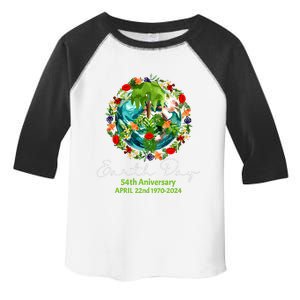 Mother Earth Day 54th Anniversary 1970 2024 Save Planet Toddler Fine Jersey T-Shirt