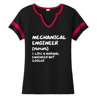 Mechanical Engineer Definition Funny Engineering Ladies Halftime Notch Neck Tee