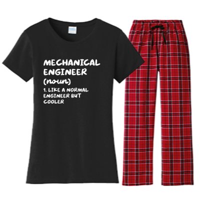 Mechanical Engineer Definition Funny Engineering Women's Flannel Pajama Set