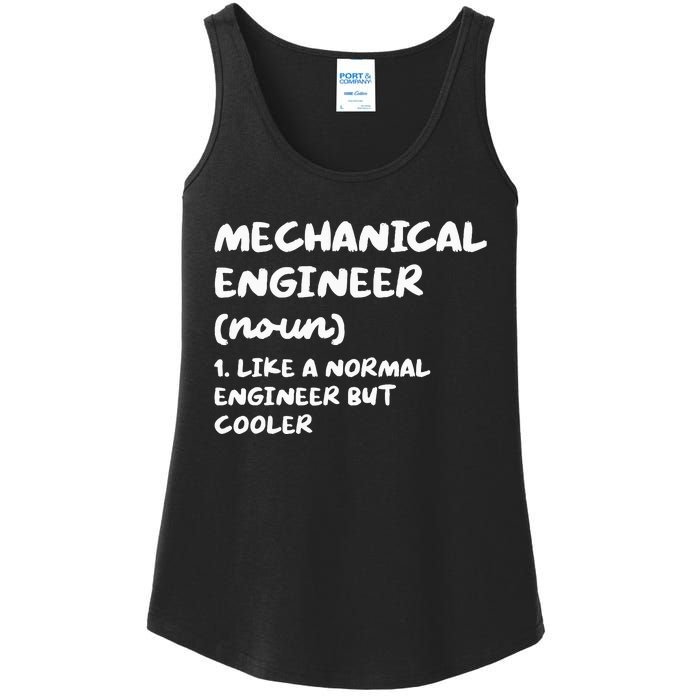 Mechanical Engineer Definition Funny Engineering Ladies Essential Tank