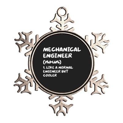 Mechanical Engineer Definition Funny Engineering Metallic Star Ornament