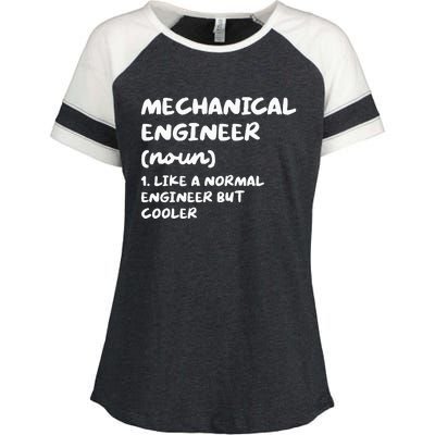 Mechanical Engineer Definition Funny Engineering Enza Ladies Jersey Colorblock Tee