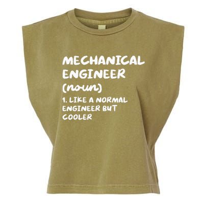 Mechanical Engineer Definition Funny Engineering Garment-Dyed Women's Muscle Tee