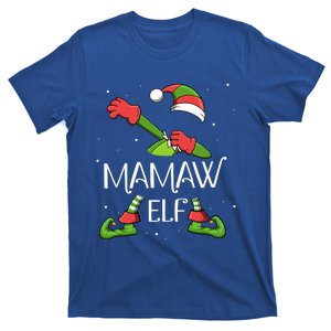 Mamaw Elf Dabbing Santa Claus Xmas For Family Christmas Gift T-Shirt