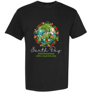 Mother Earth Day 54th Anniversary 1970 2024 Save Planet Garment-Dyed Heavyweight T-Shirt