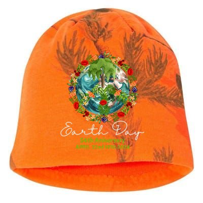 Mother Earth Day 54th Anniversary 1970 2024 Save Planet Kati - Camo Knit Beanie