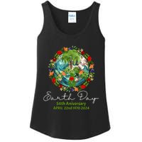 Mother Earth Day 54th Anniversary 1970 2024 Save Planet Ladies Essential Tank