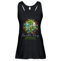 Mother Earth Day 54th Anniversary 1970 2024 Save Planet Ladies Essential Flowy Tank