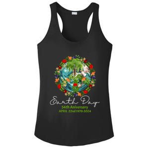 Mother Earth Day 54th Anniversary 1970 2024 Save Planet Ladies PosiCharge Competitor Racerback Tank