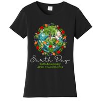 Mother Earth Day 54th Anniversary 1970 2024 Save Planet Women's T-Shirt