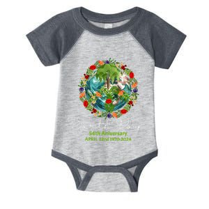 Mother Earth Day 54th Anniversary 1970 2024 Save Planet Infant Baby Jersey Bodysuit