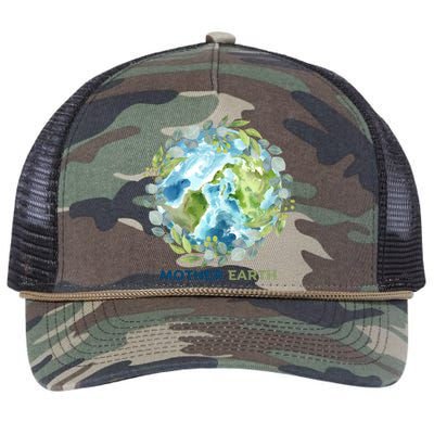 Mother Earth Day Planet April 22 Earth Day Great Gift Retro Rope Trucker Hat Cap